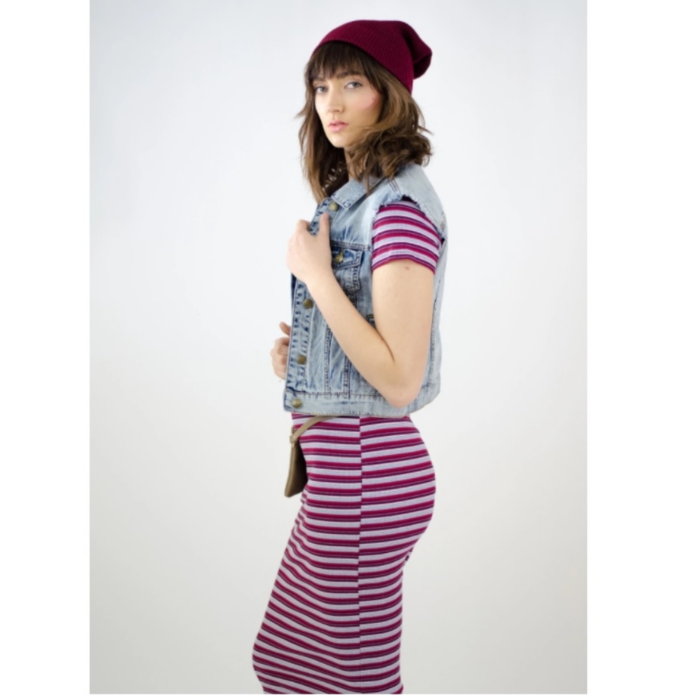 Denim Sleeveless Vest